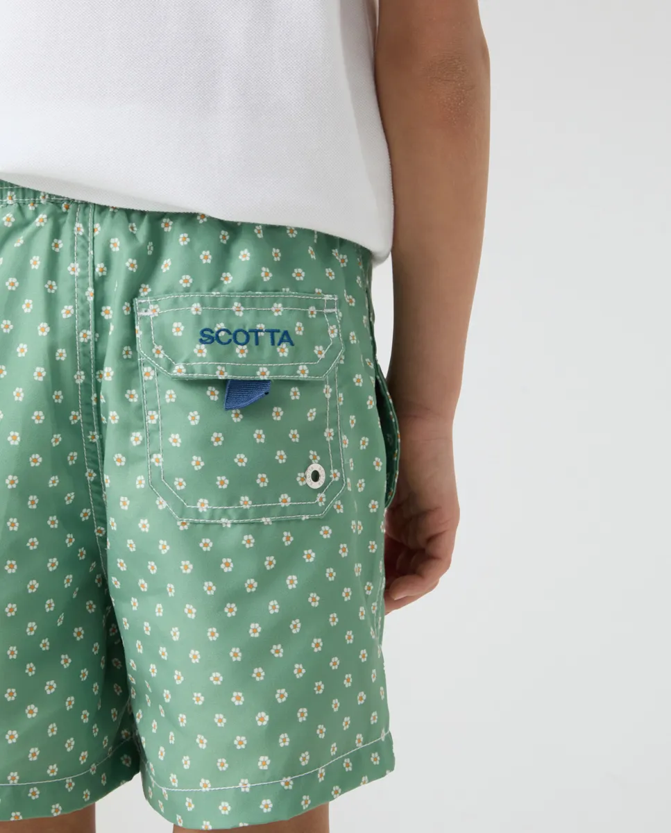 Bañador niño flowers classic khaki - Image 3