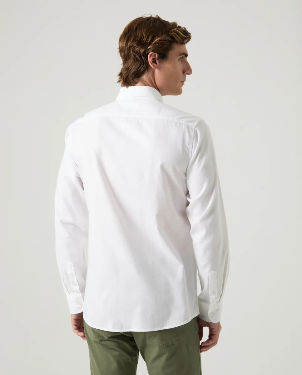 Camisa Estructura Pinpoint Blanco - Image 3