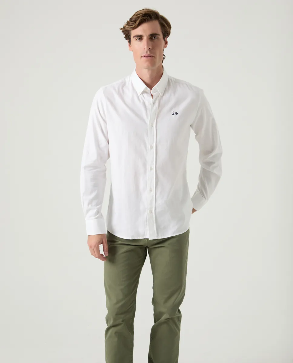 Camisa Estructura Pinpoint Blanco - Image 5