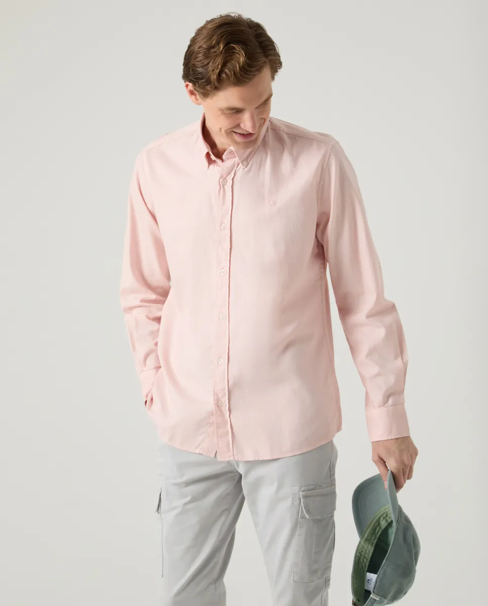 Camisa Estructura Pinpoint Rosa Palo - Image 5