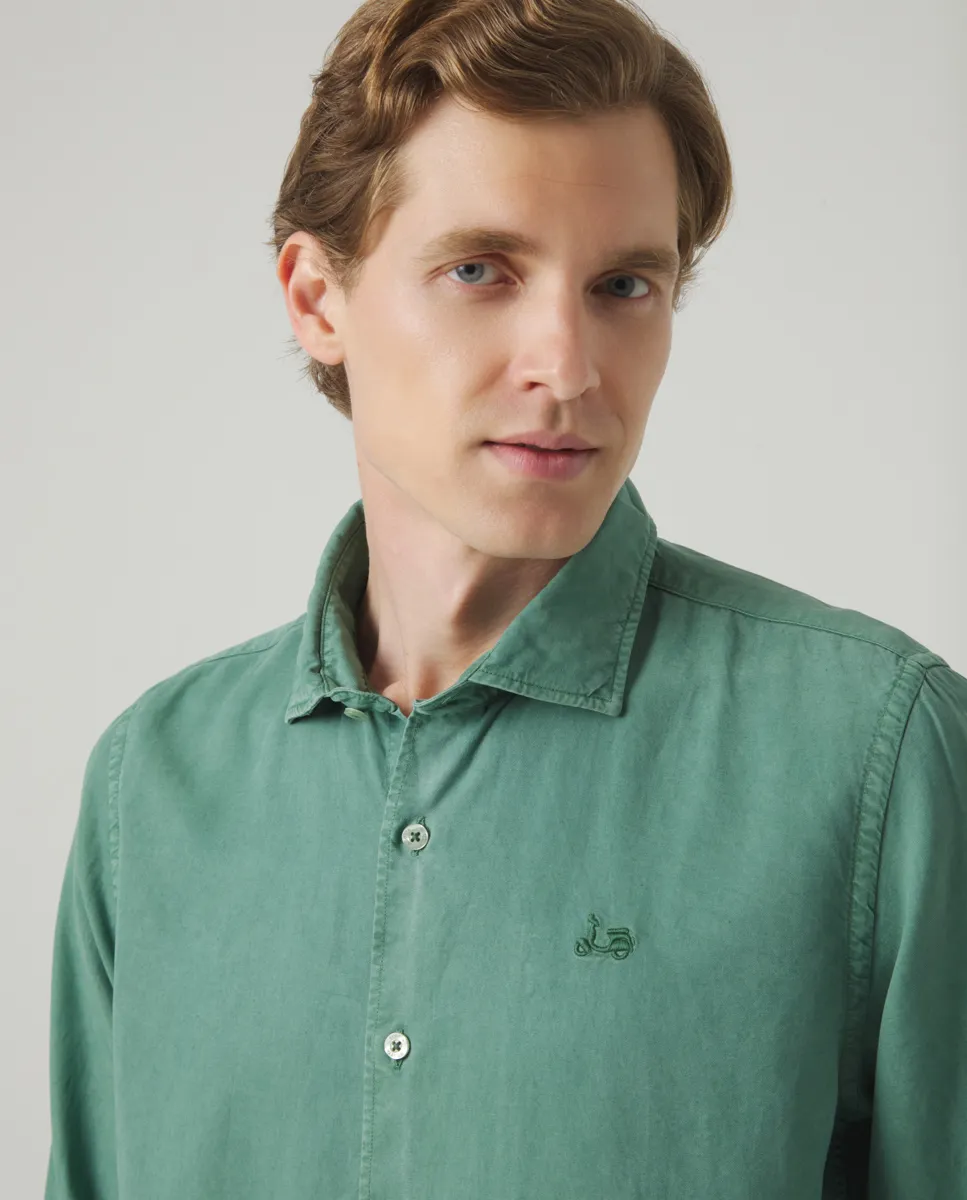 Camisa Forest Tencel Linen Océano - Image 3