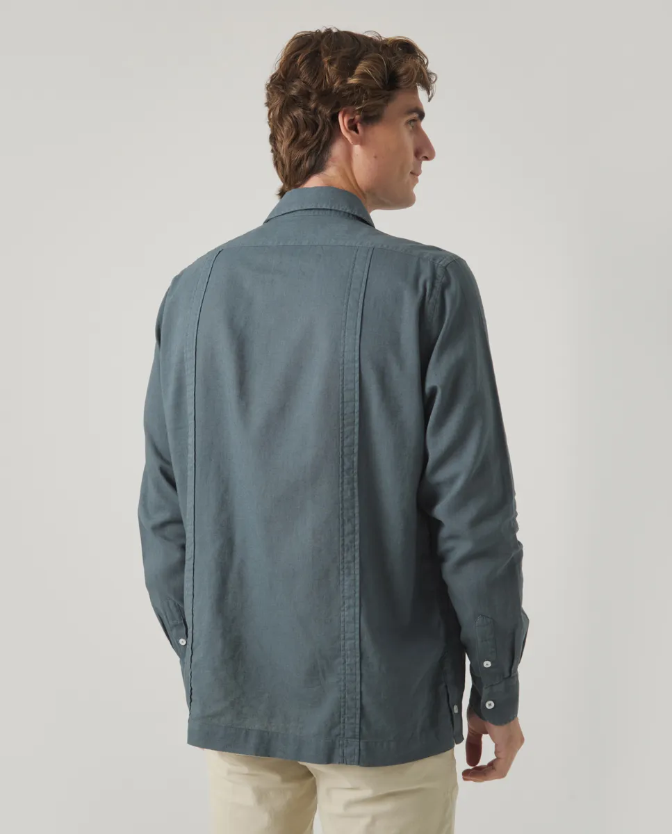 Camisa Guayabera Li-Co Marino - Image 3