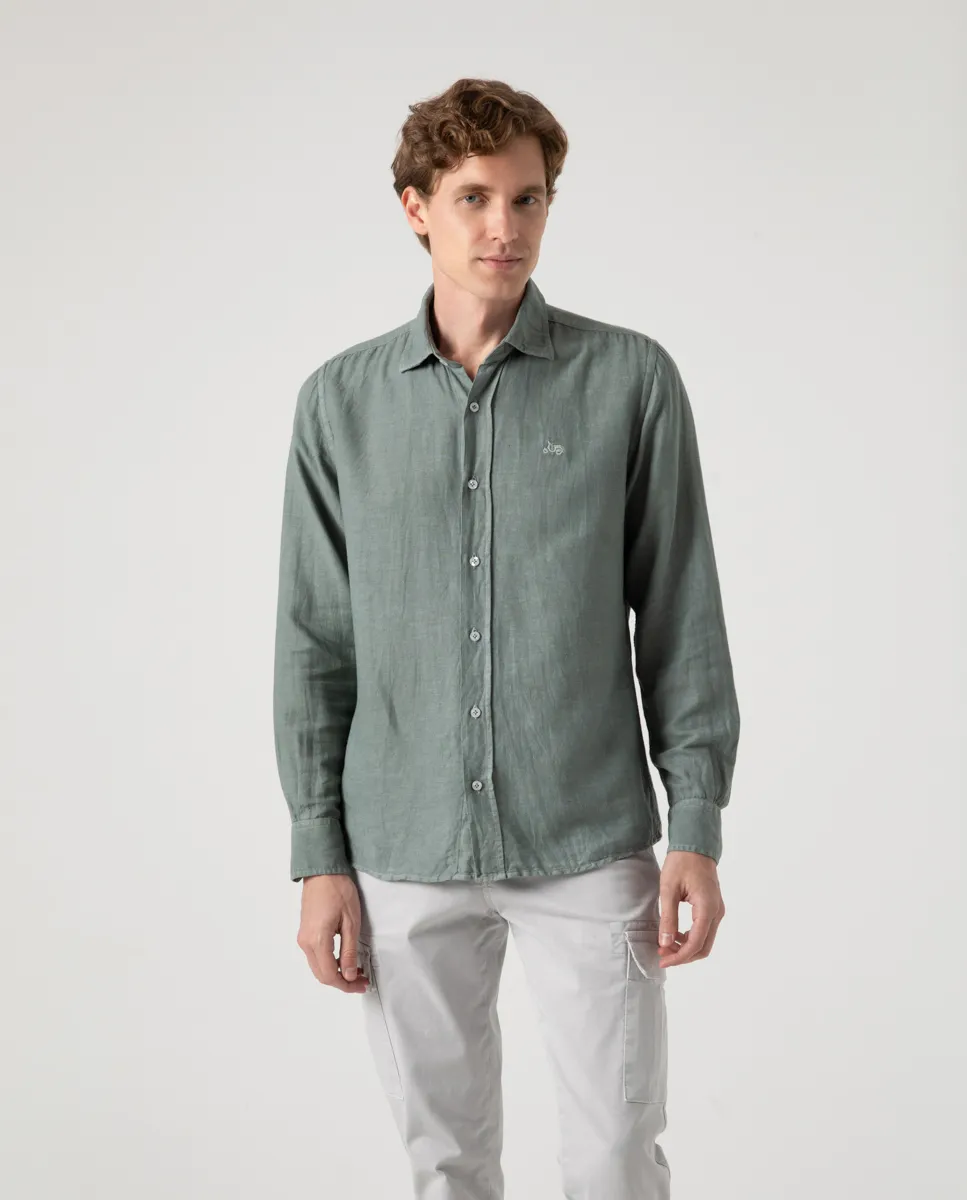 Camisa Linen Khaki