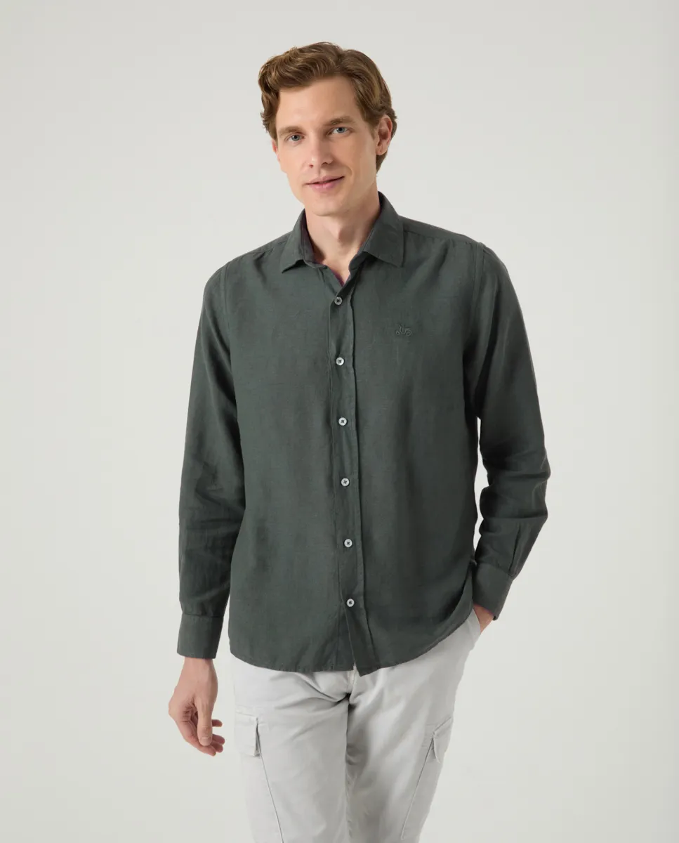 Camisa Lissome Li-Co Verde Botella - Image 2