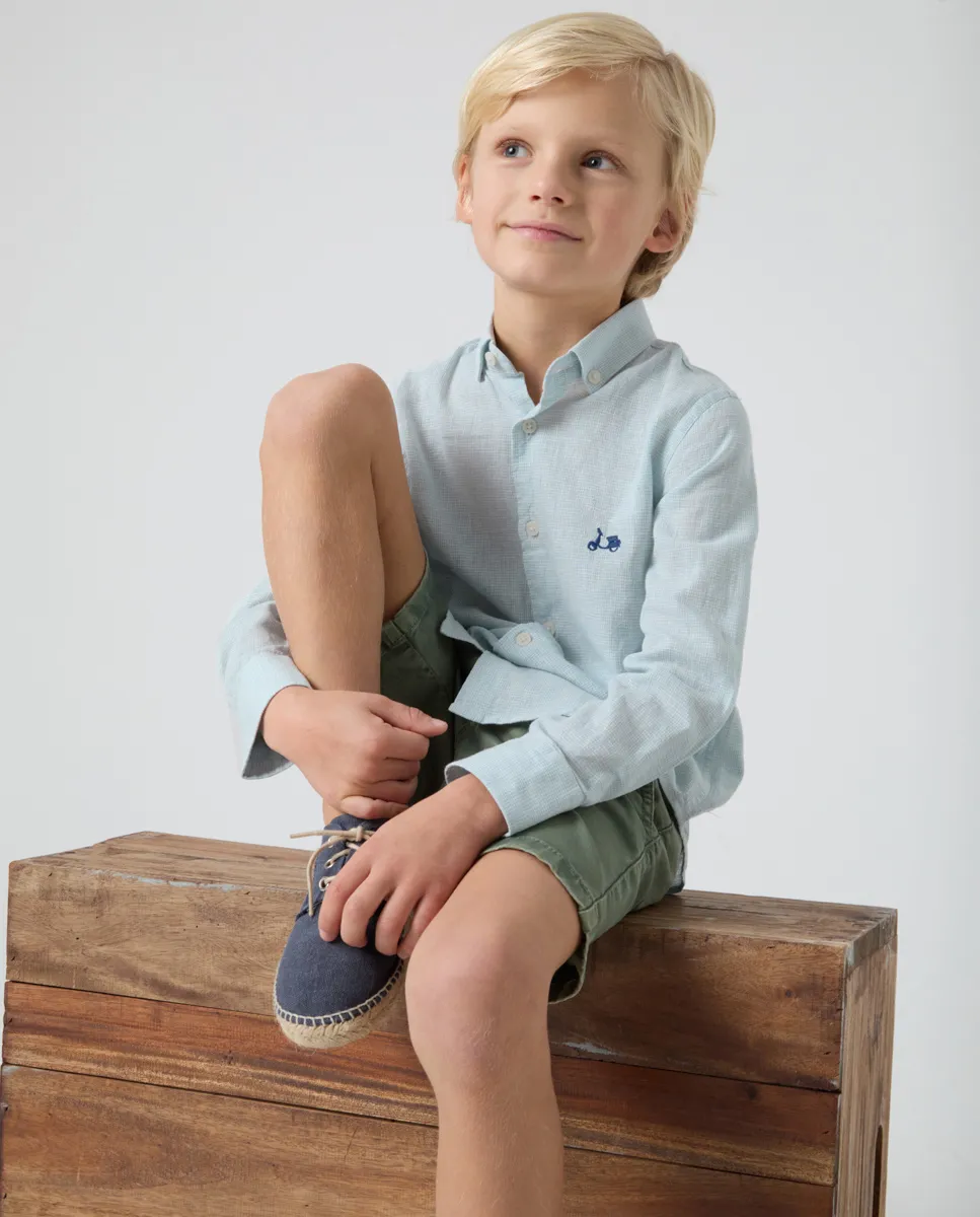 Camisa Niño Gallo Li-Co Verde Agua - Image 6