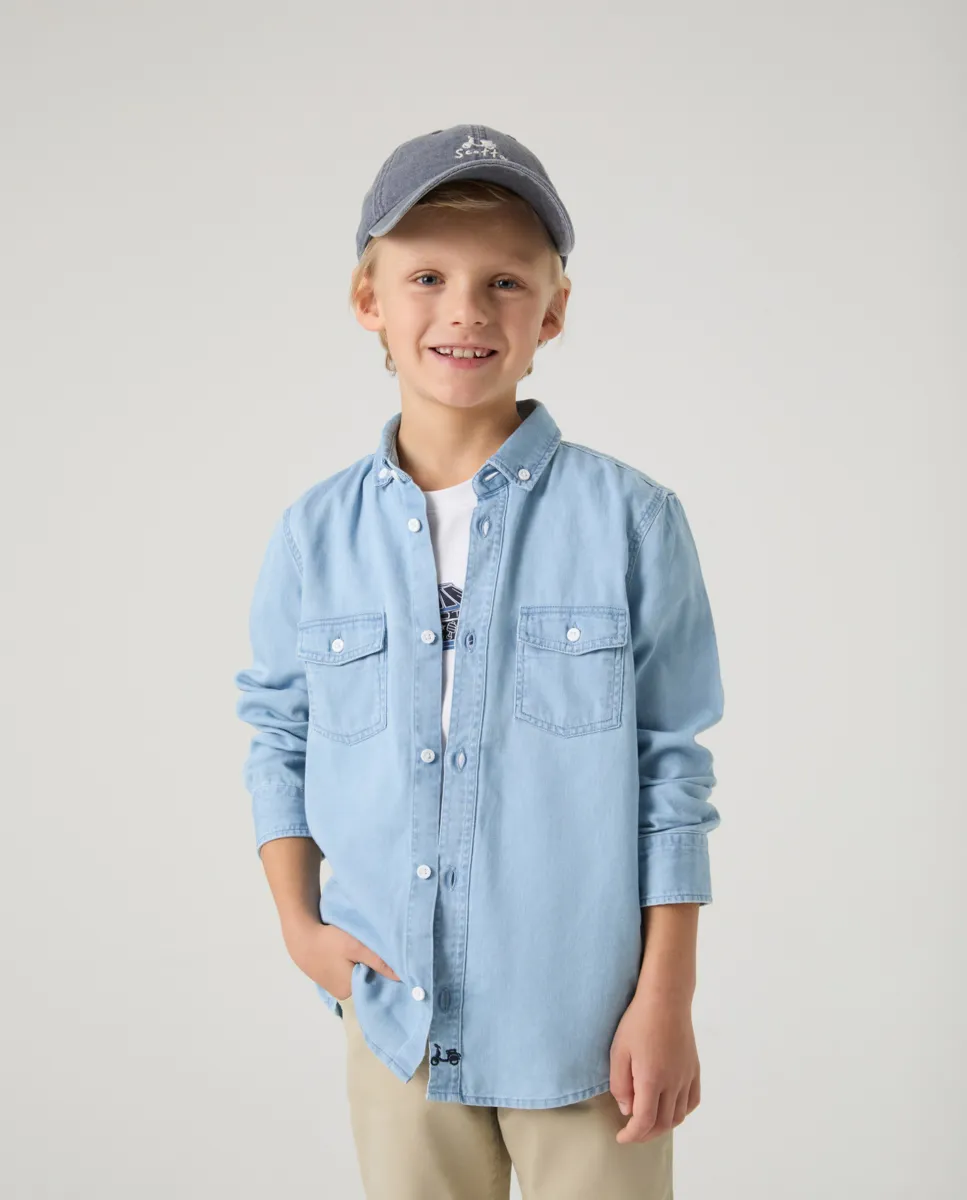 Camisa Niño Pockets Denim - Image 6