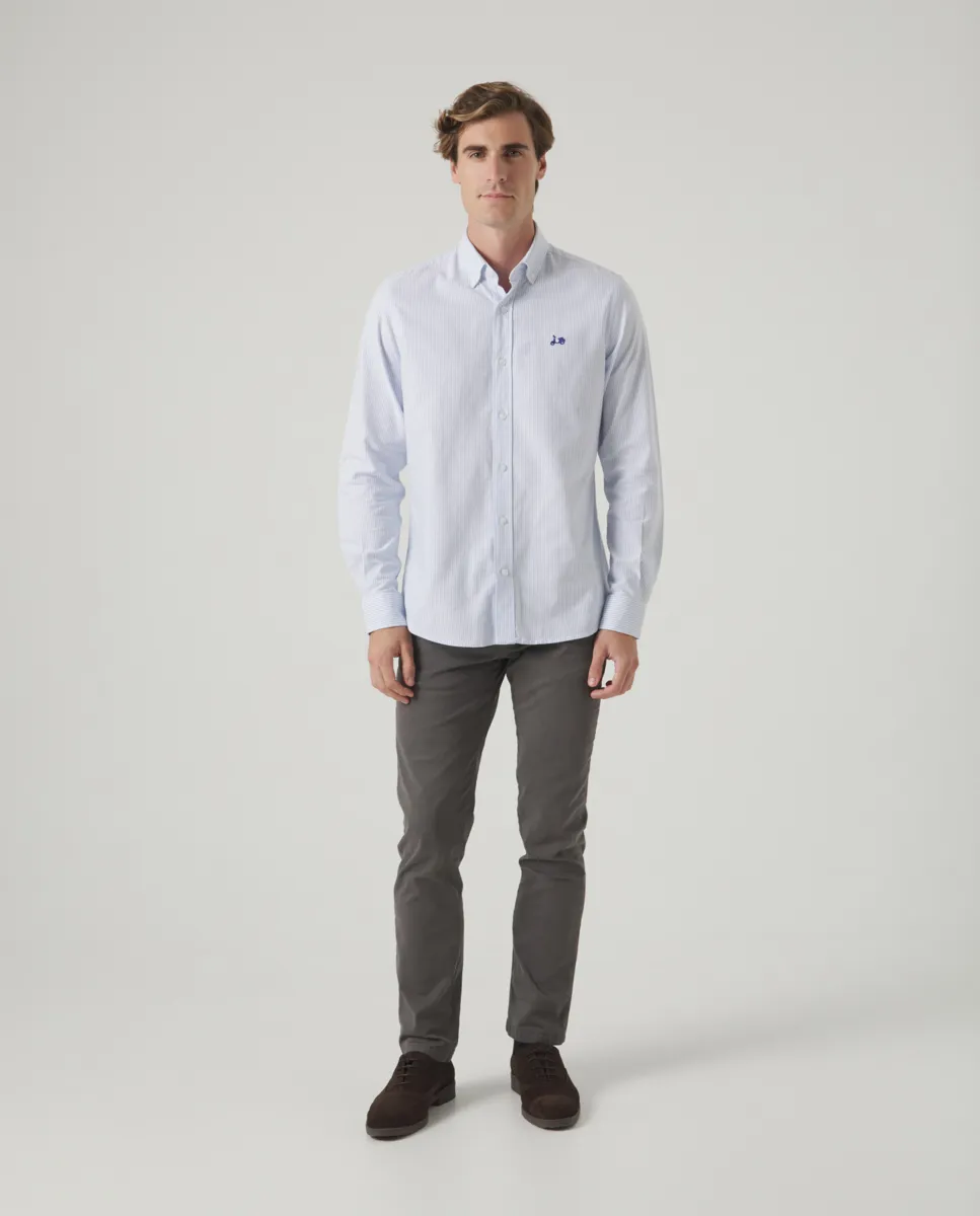 Camisa Oxford Stripes Azul - Image 3