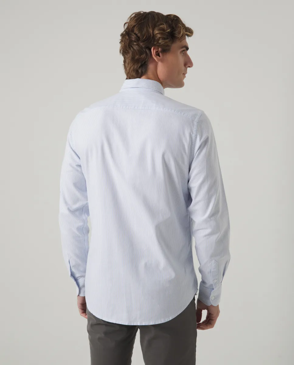 Camisa Oxford Stripes Azul - Image 4
