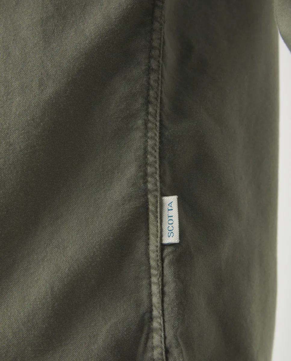 Camisa Oxford Tintada Khaki - Image 5