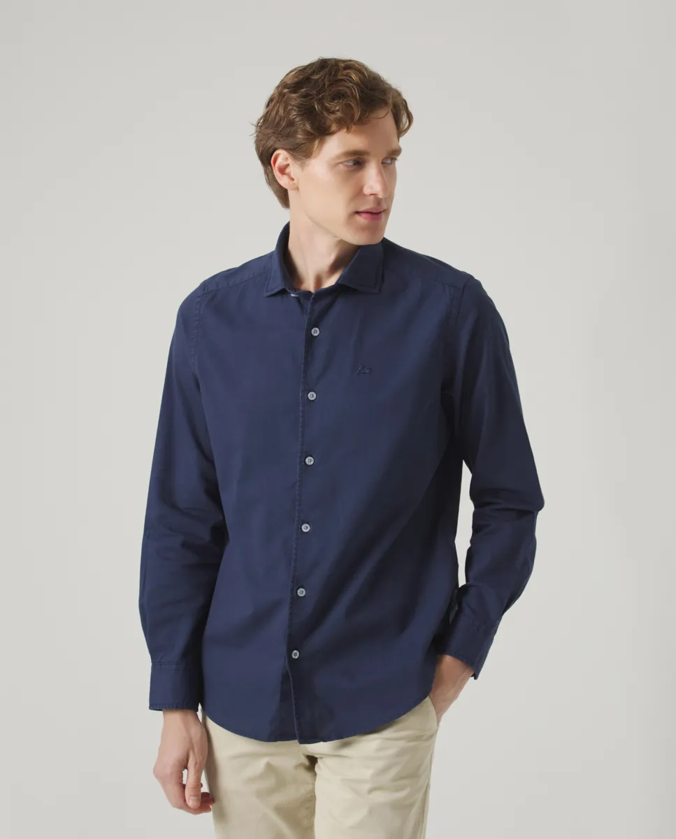 Camisa Oxford Tintada Marino - Image 3