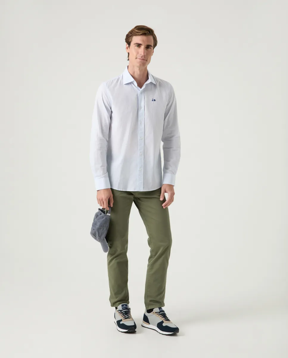 Camisa Sport Stripes Celeste - Image 4