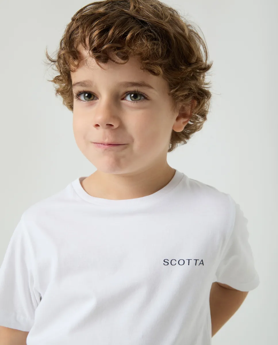 Camiseta Niño Logo Espalda Blanco - Image 3