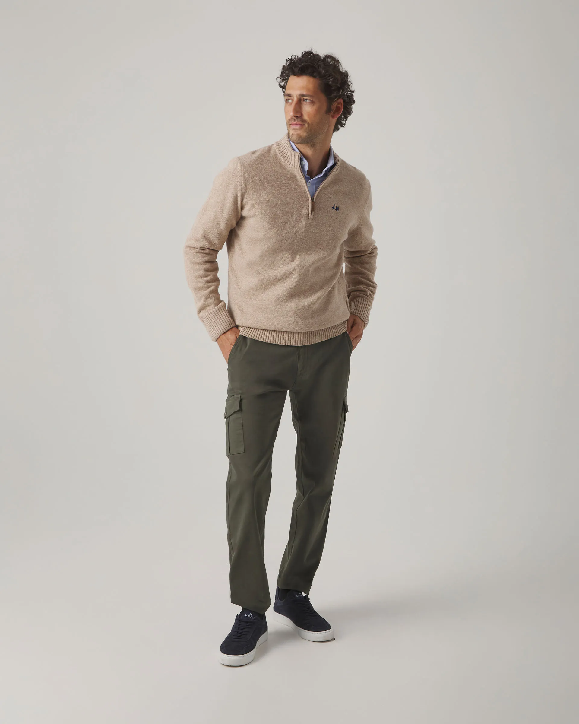 Jersey Zip Beige - Image 4