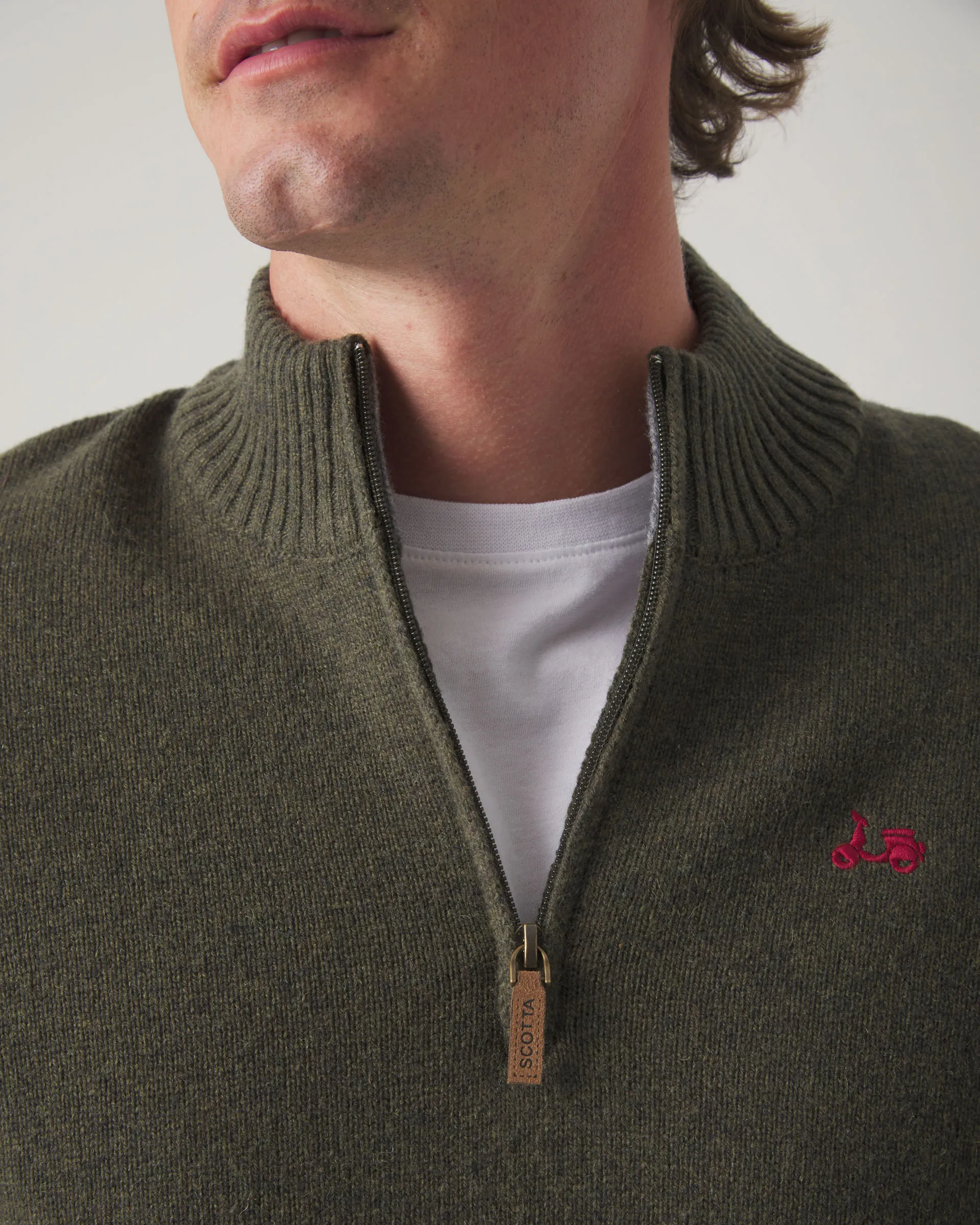 Jersey Zip Khaki - Image 3