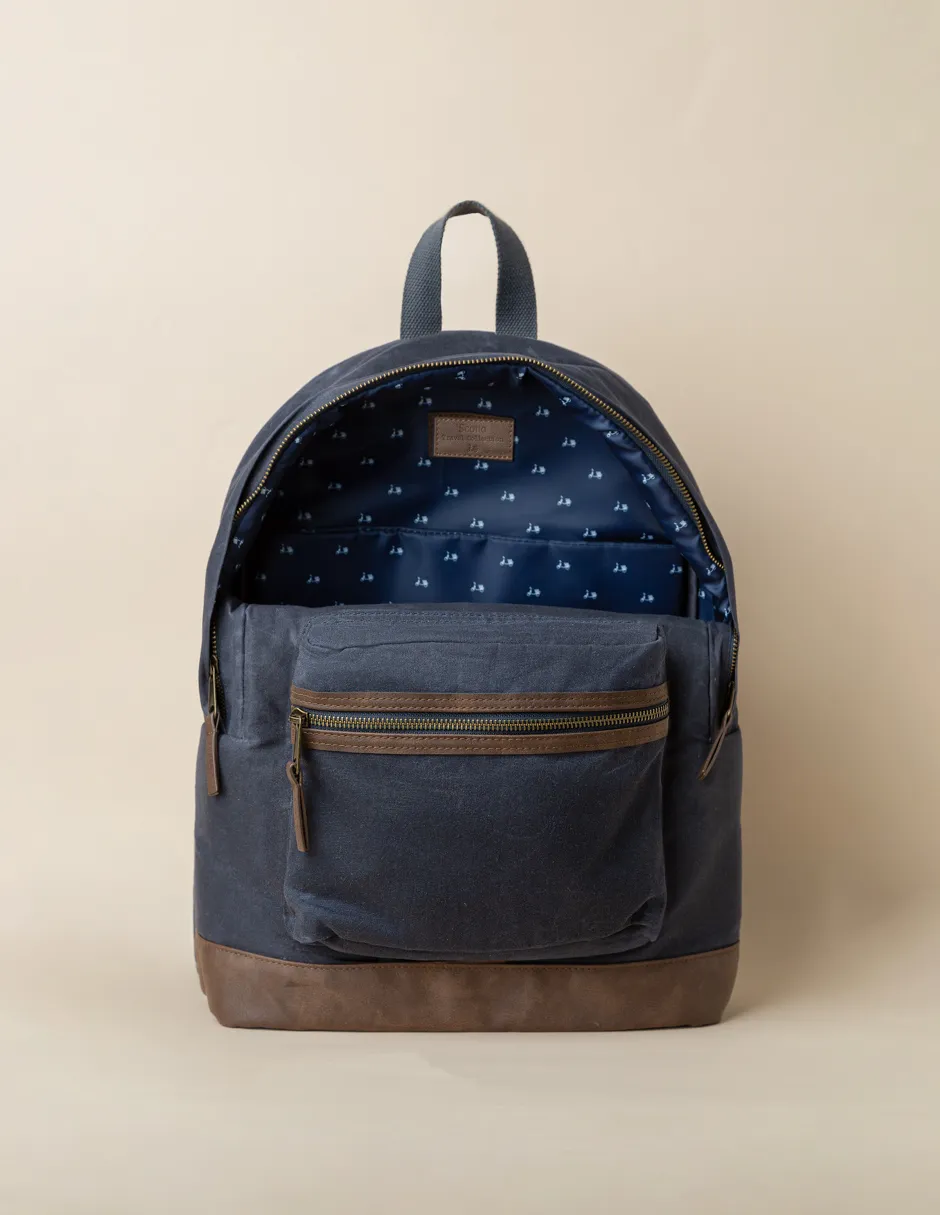 Mochila college canvas marino - Image 4