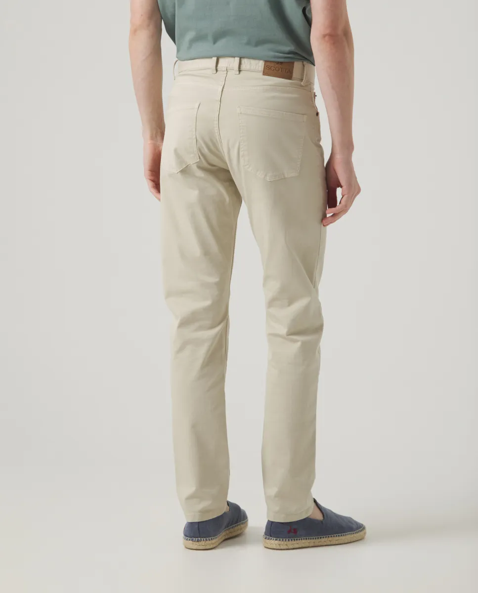 Pantalón cooper 5 Bolsillos Beige - Image 5