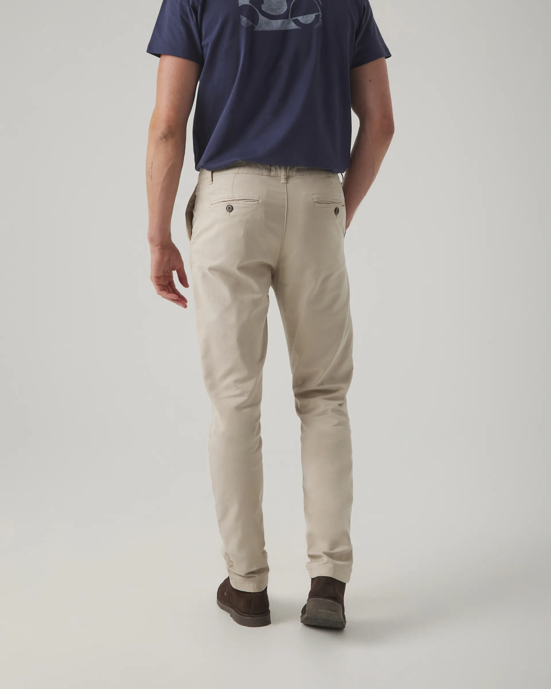 Pantalón Jogging Garment Dyed Beige - Image 4