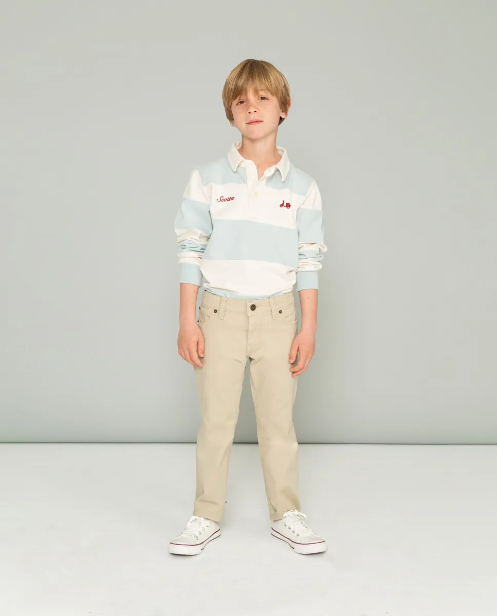 Pantalón niño cooper 5 bolsillos beige