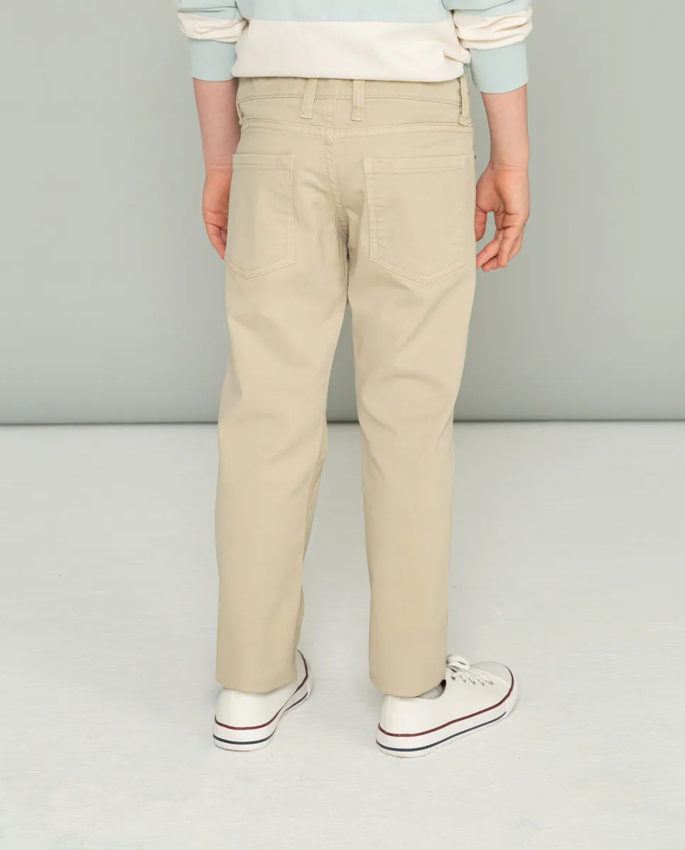 Pantalón niño cooper 5 bolsillos beige - Image 3
