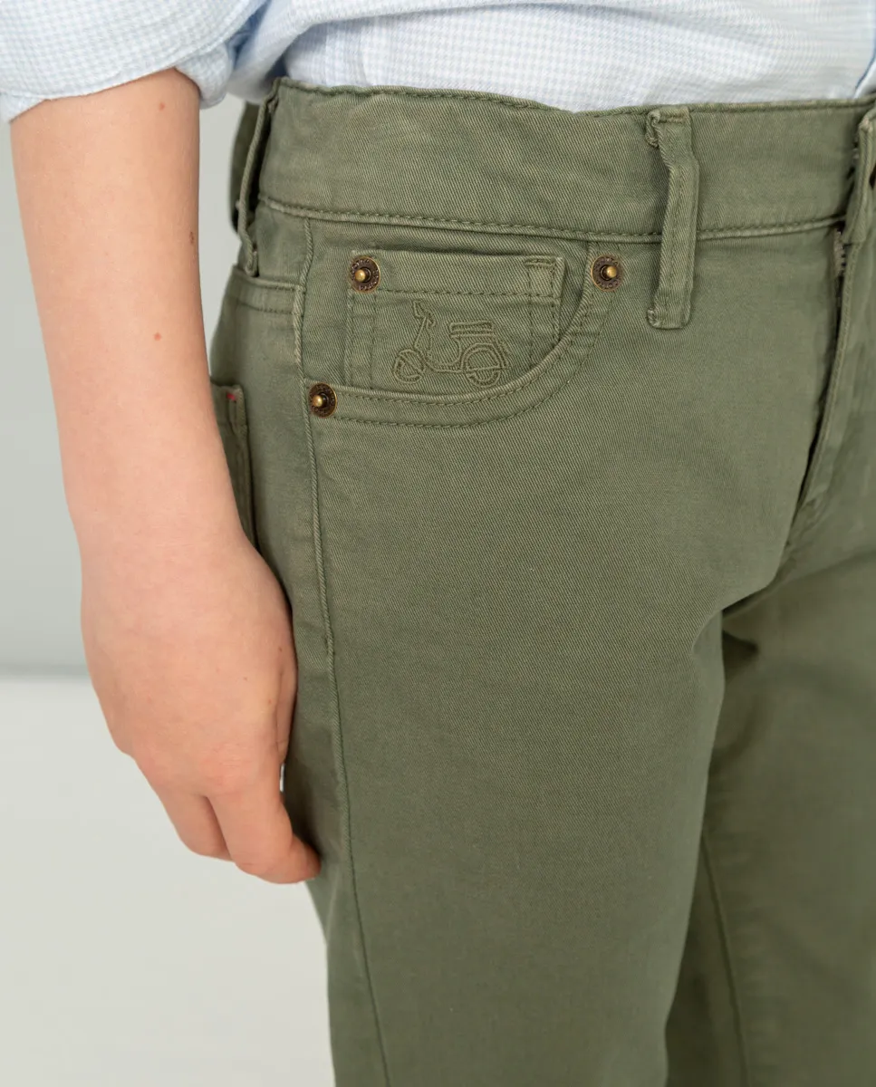 Pantalón niño cooper 5 bolsillos khaki - Image 3