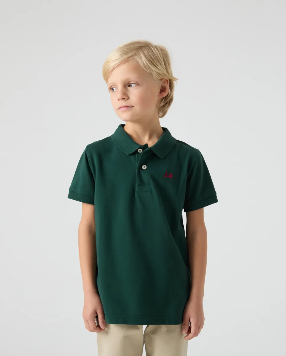 Polo Niño Classic Verde Botella - Image 4