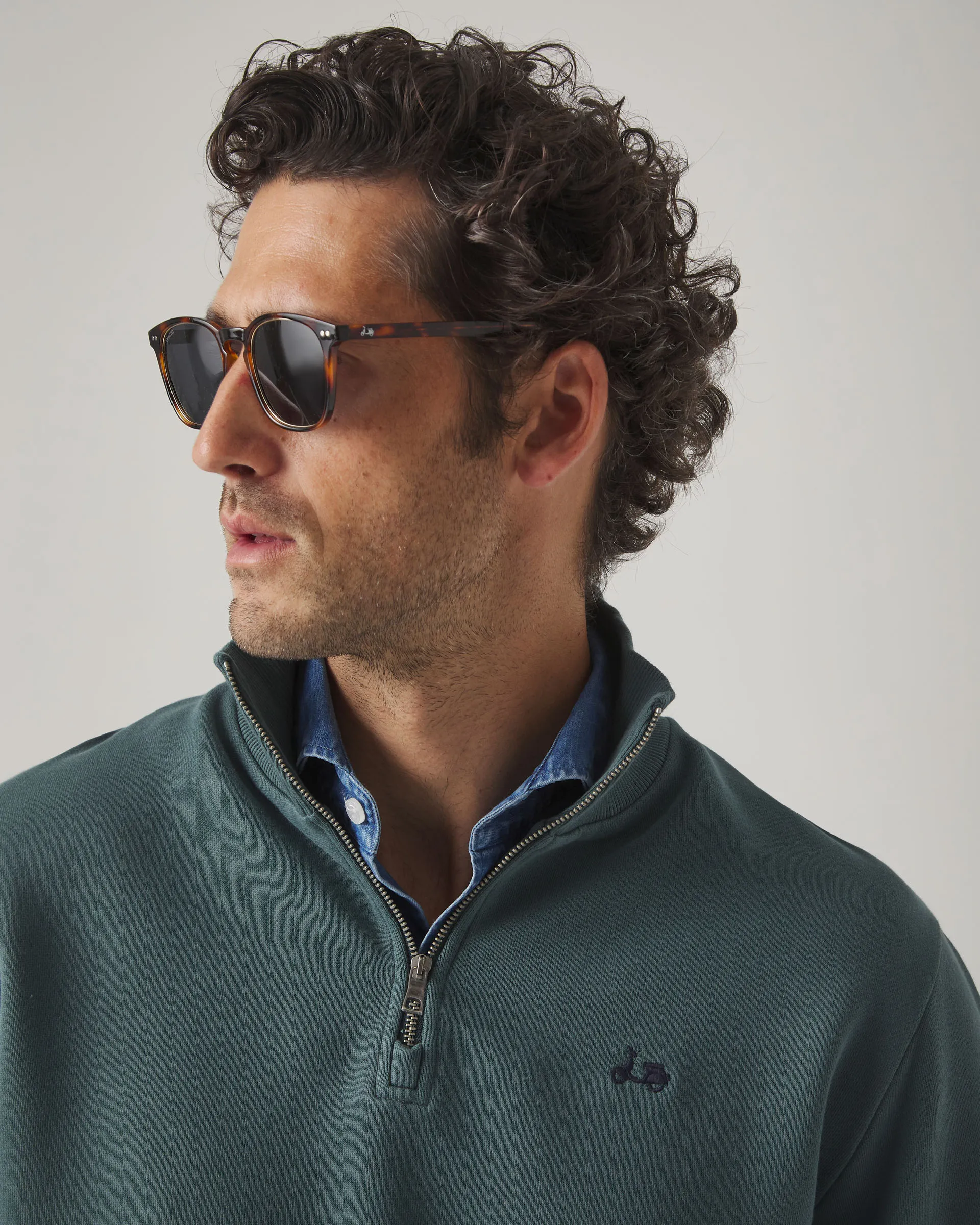 Sudadera Zip Verde - Image 2