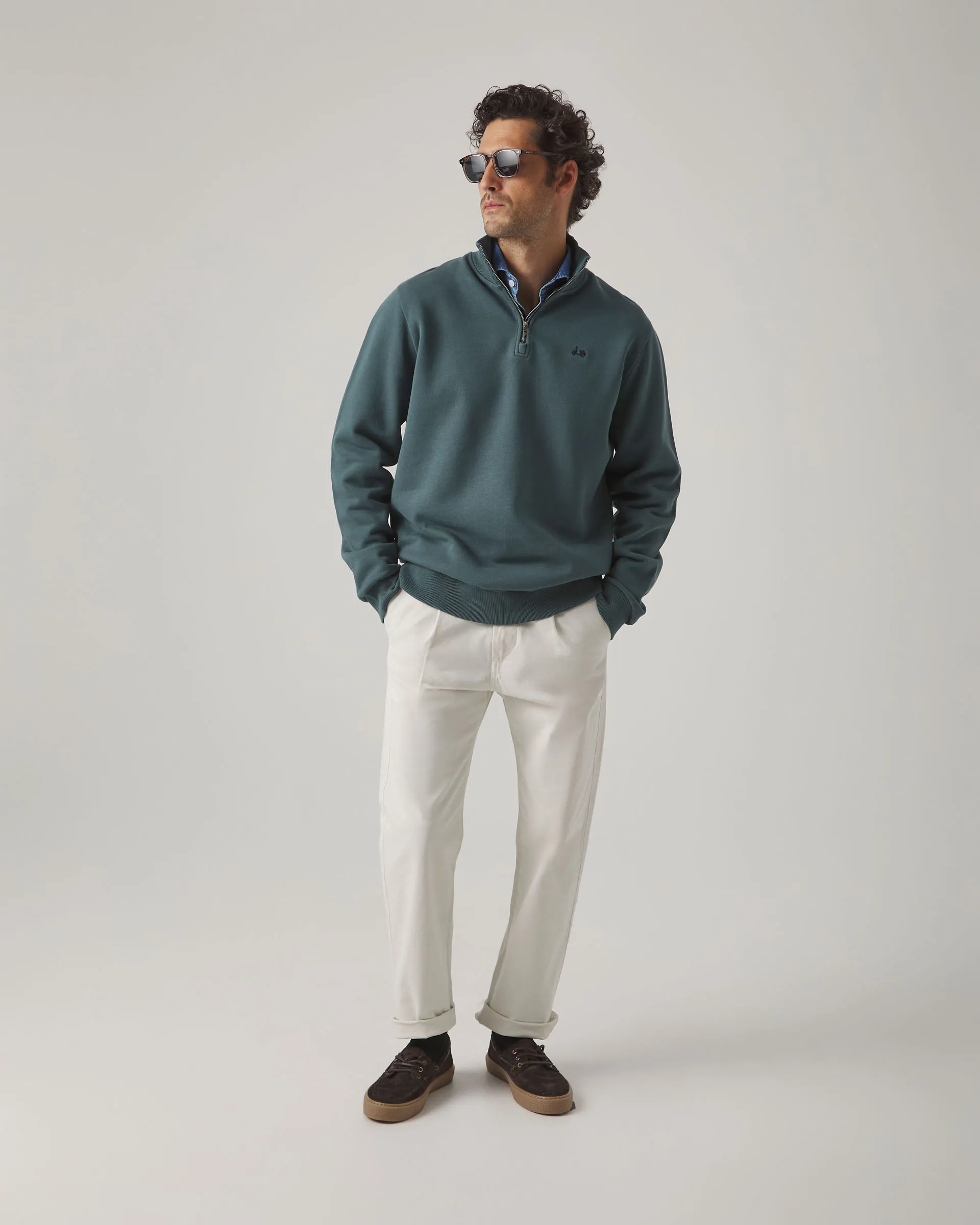 Sudadera Zip Verde - Image 4